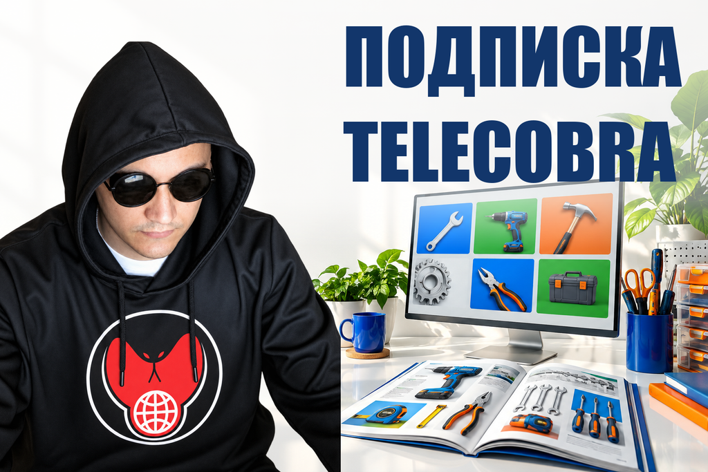 ПОДПИСКА TELECOBRA — тематическая обложка с персонажем Telecobra