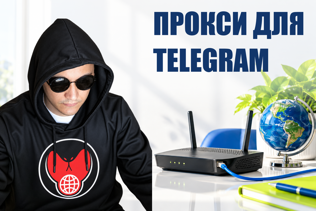 ПРОКСИ ДЛЯ TELEGRAM — тематическая обложка с персонажем Telecobra