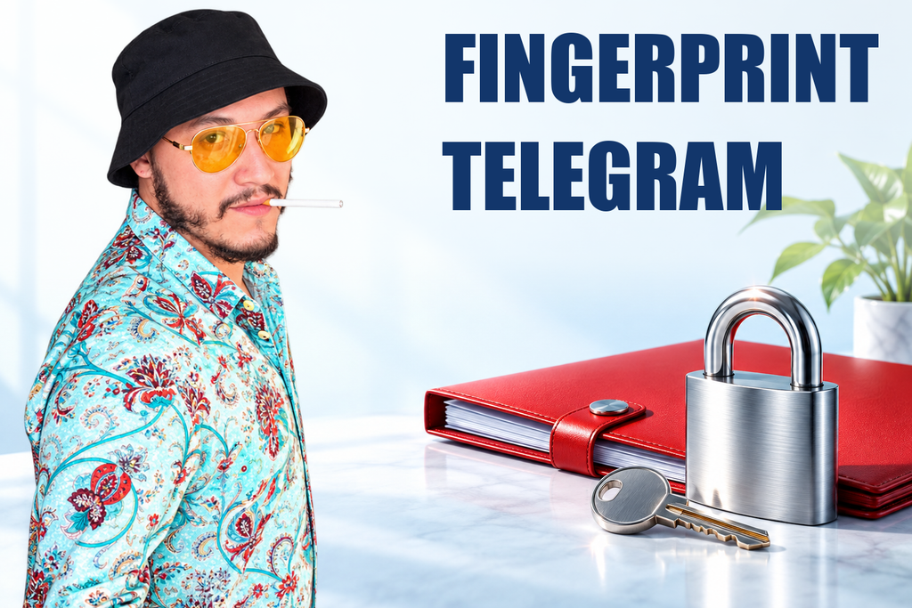 FINGERPRINT TELEGRAM — тематическая обложка с персонажем Telecobra