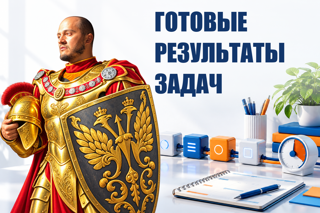 ГОТОВЫЕ РЕЗУЛЬТАТЫ ЗАДАЧ — тематическая обложка с персонажем Telecobra